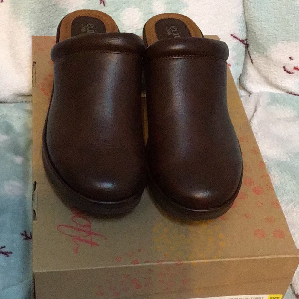 Eurosoft By Sofft Backless Clogs-Coffee - image 2